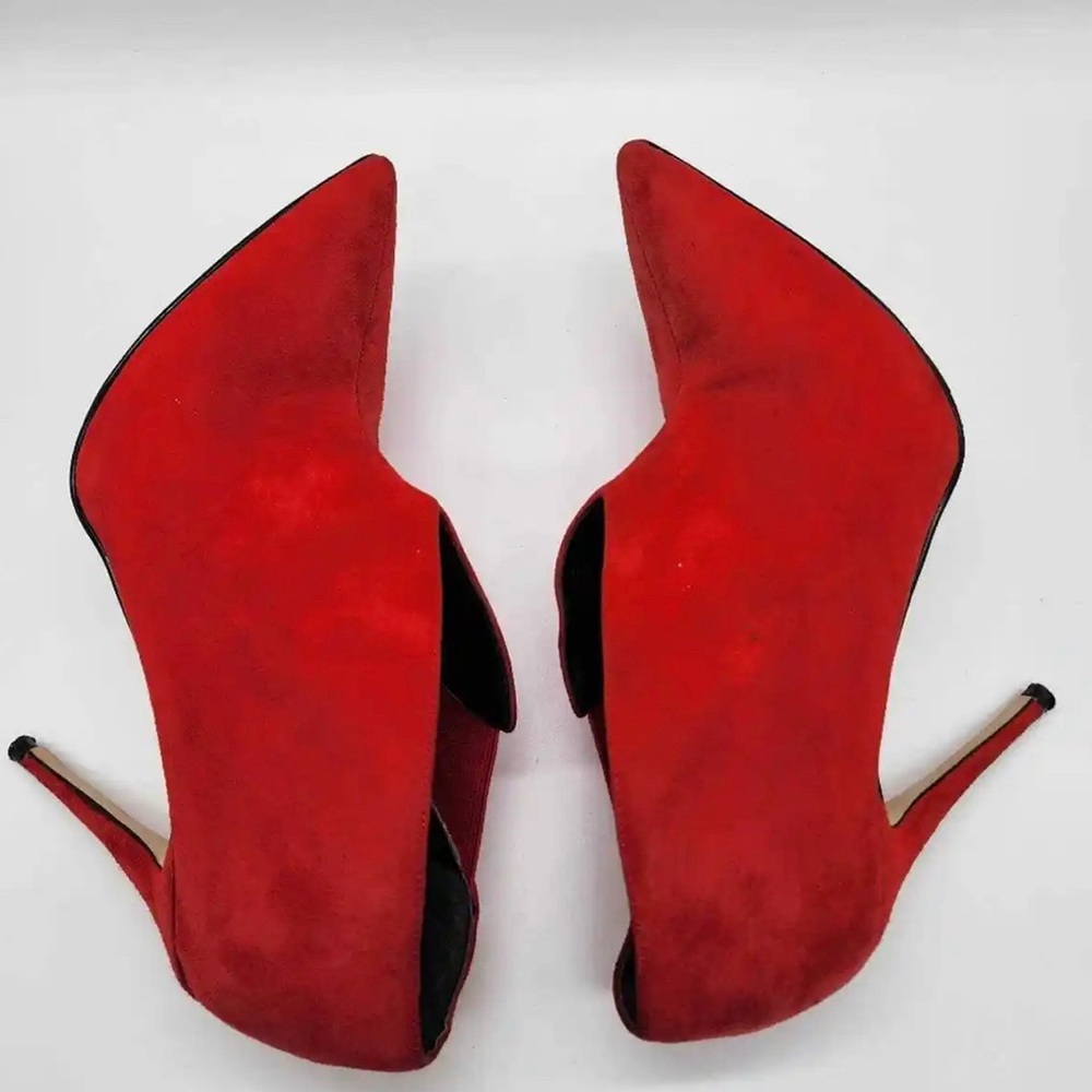 Guess Ondrea red suede ankle toe boot size 8 - Picture 11 of 16